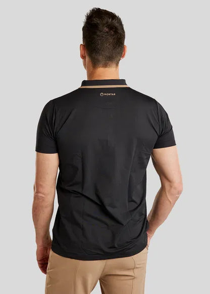 MoDrake polo para hombre - Negro