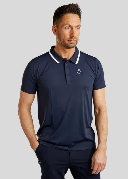 MoDrake Men's Short-Sleeved Polo Shirt - Navy