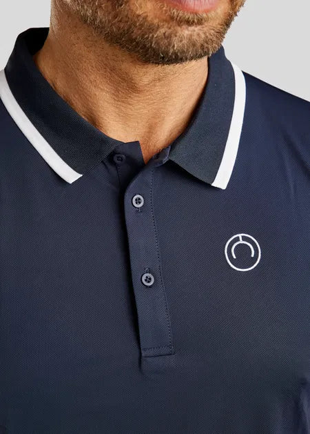 MoDrake Men's Short-Sleeved Polo Shirt - Navy