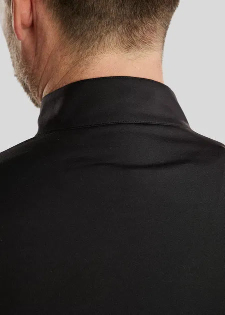 MoEric Polo de manga larga con cremallera - Negro