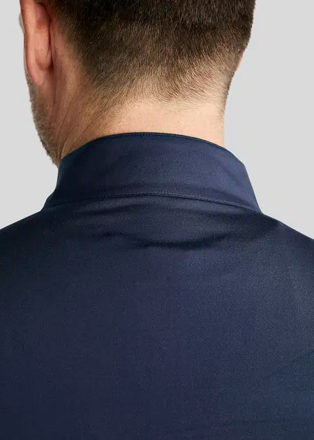 MoEric Polo de manga larga con cremallera - Navy