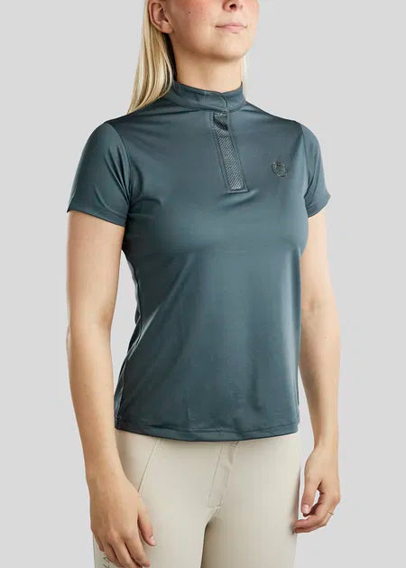 Junior MoBriella Shortsleeved Trainingsshirt With Gun Metal Crystal Dark Slate