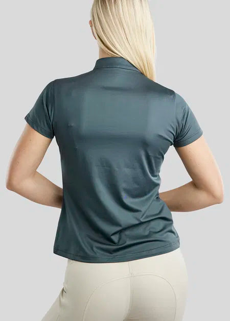 Junior MoBriella Shortsleeved Trainingsshirt With Gun Metal Crystal Dark Slate