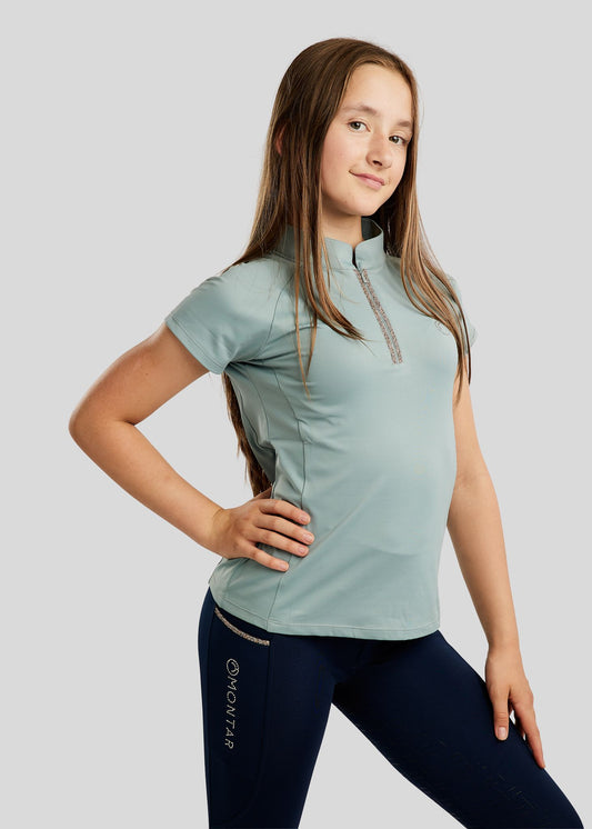 MoLila Junior polo con detalles Champagne Crystal Tape - Turin