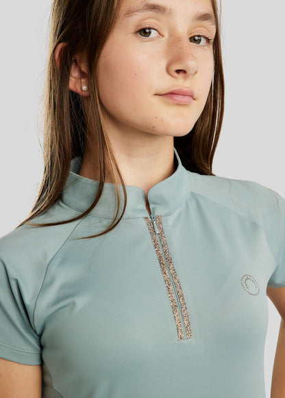 MoLila Junior polo con detalles Champagne Crystal Tape - Turin