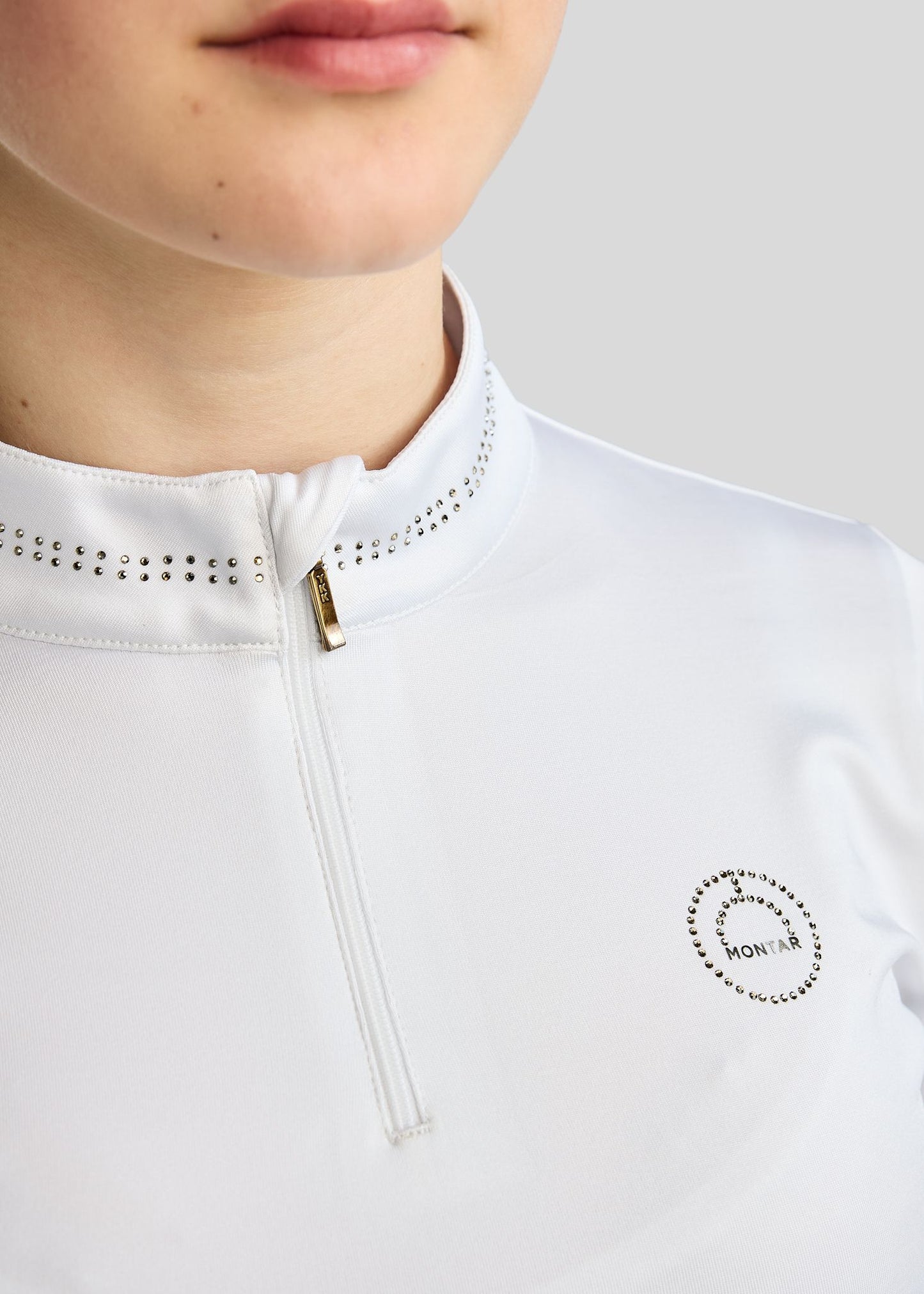 MoEverline Junior Polo manga larga - Blanco
