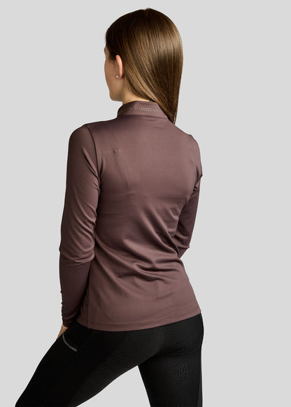 MoEverline Junior Polo Golden Quarz manga larga - Black Peony