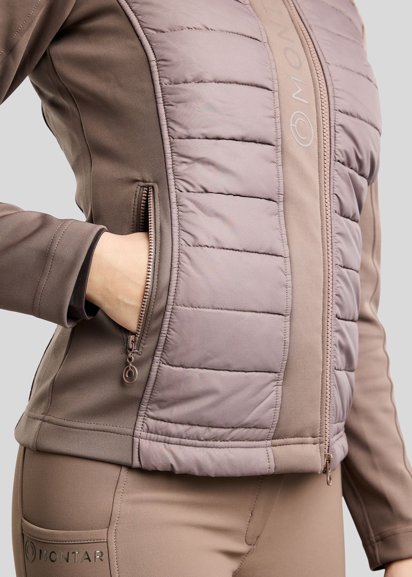 Emma chaqueta Hybrid - Nougat Brown