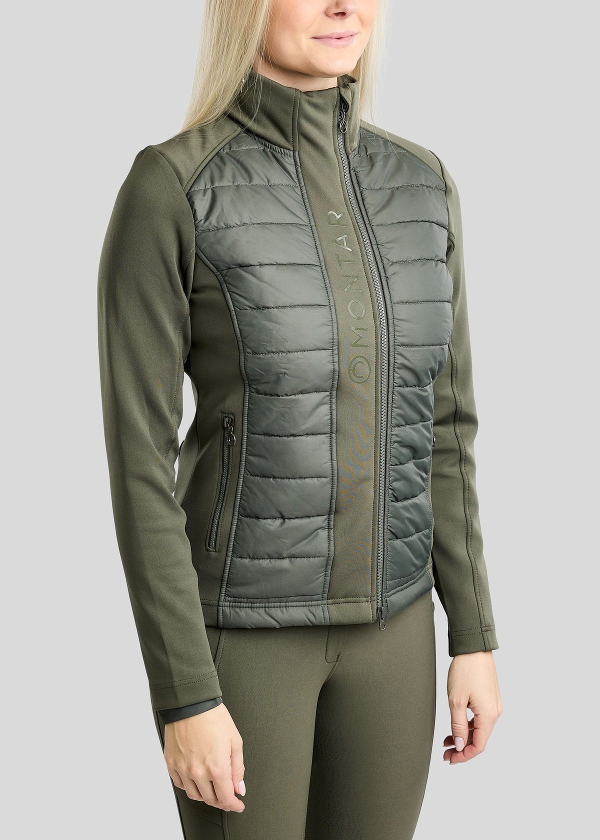 Emma chaqueta Hybrid - Forest Green