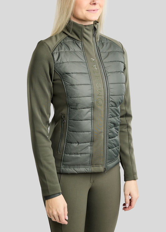 Emma chaqueta Hybrid - Forest Green