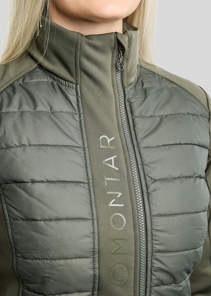 Emma chaqueta Hybrid - Forest Green