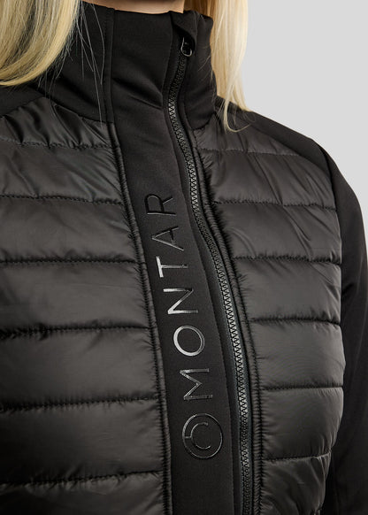 Emma Hybrid Long chaqueta larga - Negro
