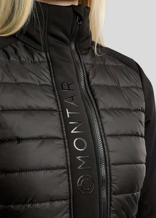 Emma Hybrid Long chaqueta larga - Negro