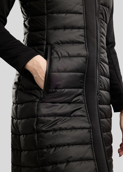 Emma Hybrid Long chaqueta larga - Negro