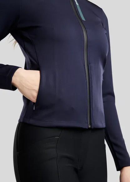 MoStella Jacket with Contrast Stated Logo - Navy