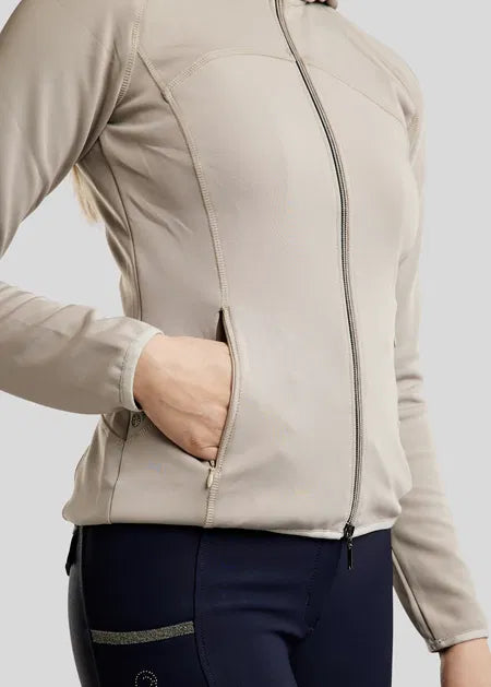 MoBlair Chaqueta Softshell Gun Metal Crystals Logo - Light Silver Grey