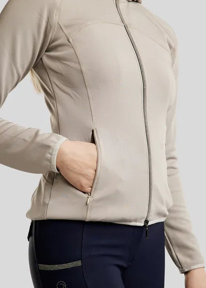 MoBlair Chaqueta Softshell Gun Metal Crystals Logo - Light Silver Grey