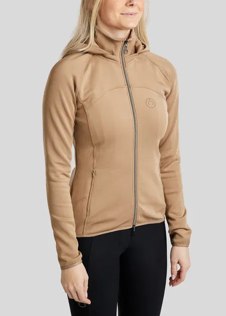 MoWendy chaqueta SoftShell con Lasercut Logo - Latte
