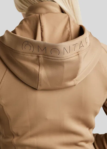 MoWendy chaqueta SoftShell con Lasercut Logo - Latte