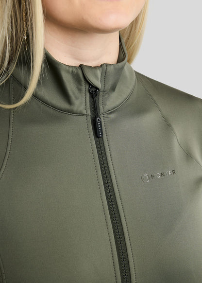 MoZida Chaqueta REFINED con Gun Metal Crystals - Forest Green