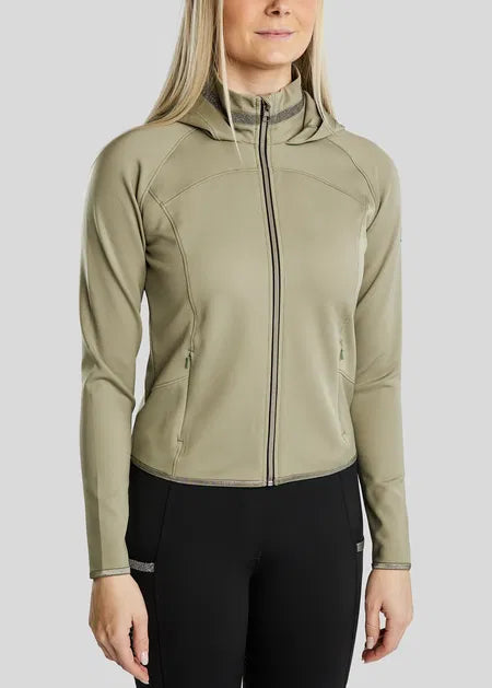 MoGaia Chaqueta con detalles Gun Metal Caviar - Dusty Green