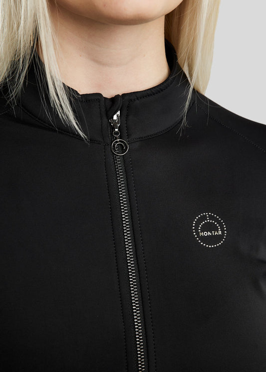 MoErica Chaqueta Thermo con detalles Gun Metal - Negro