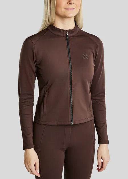 MoErica Chaqueta Thermo con detalles Gun Metal - Marrón