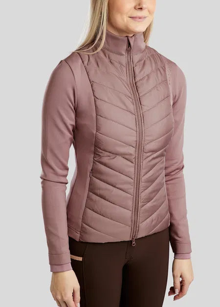 MoMari Chaqueta Hybrid con Rosegold Crystals - Dusty Rose