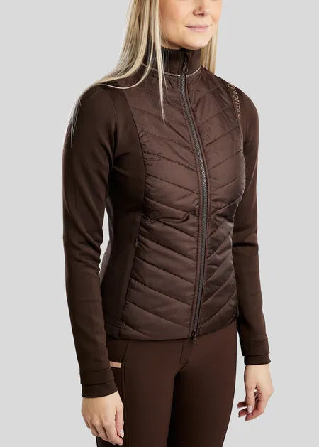 MoMari Chaqueta Hybrid con Rosegold Crystals - Marrón