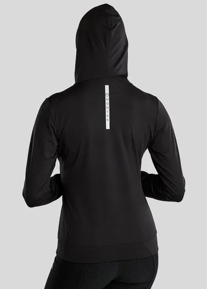 MoEsta Thermo Hoodie w. Reflective Print - Negro