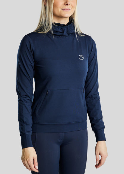 MoEsta Thermo Hoodie w. Reflective Print - Navy