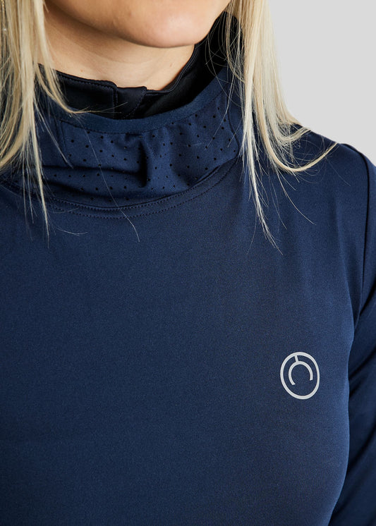 MoEsta Thermo Hoodie w. Reflective Print - Navy