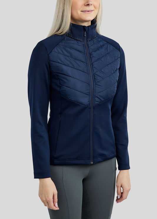MoFreya chaqueta hibrido con detalles gun metal - Navy