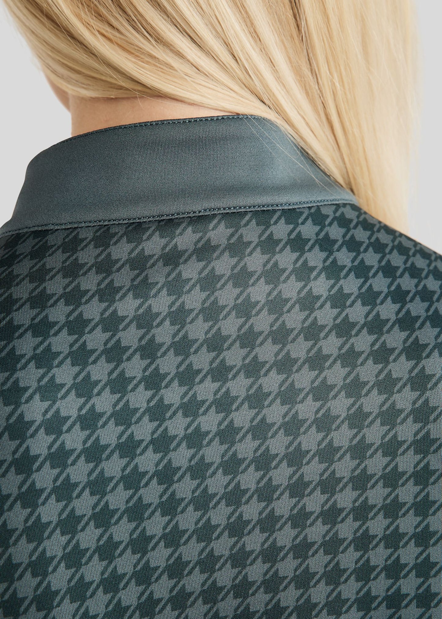 MoHannah chaqueta con pata gallo print - Jade