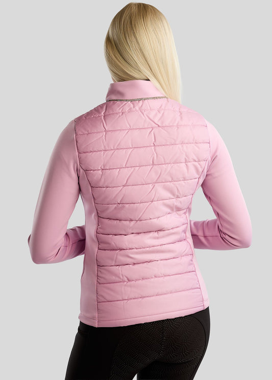 MoLila chaqueta hibrido con detalles Champagne - Candy Pink