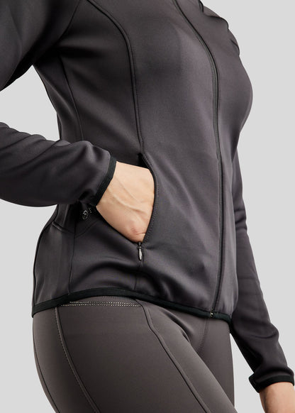 MoPearl Chaqueta Montar con Gun Metals Cristals - Slate Grey
