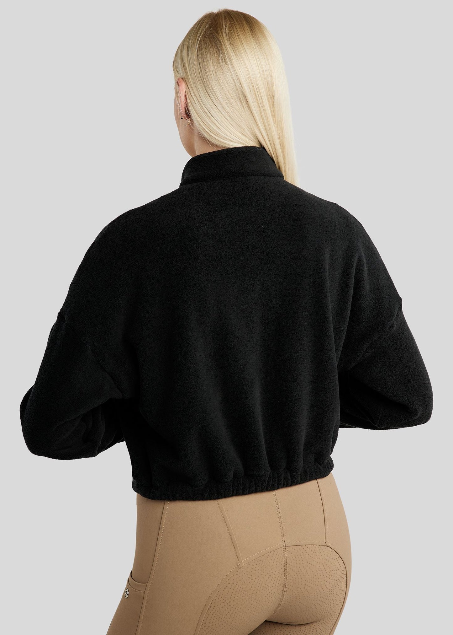 MoEllia Q-Zip Fleece con cristales champagne