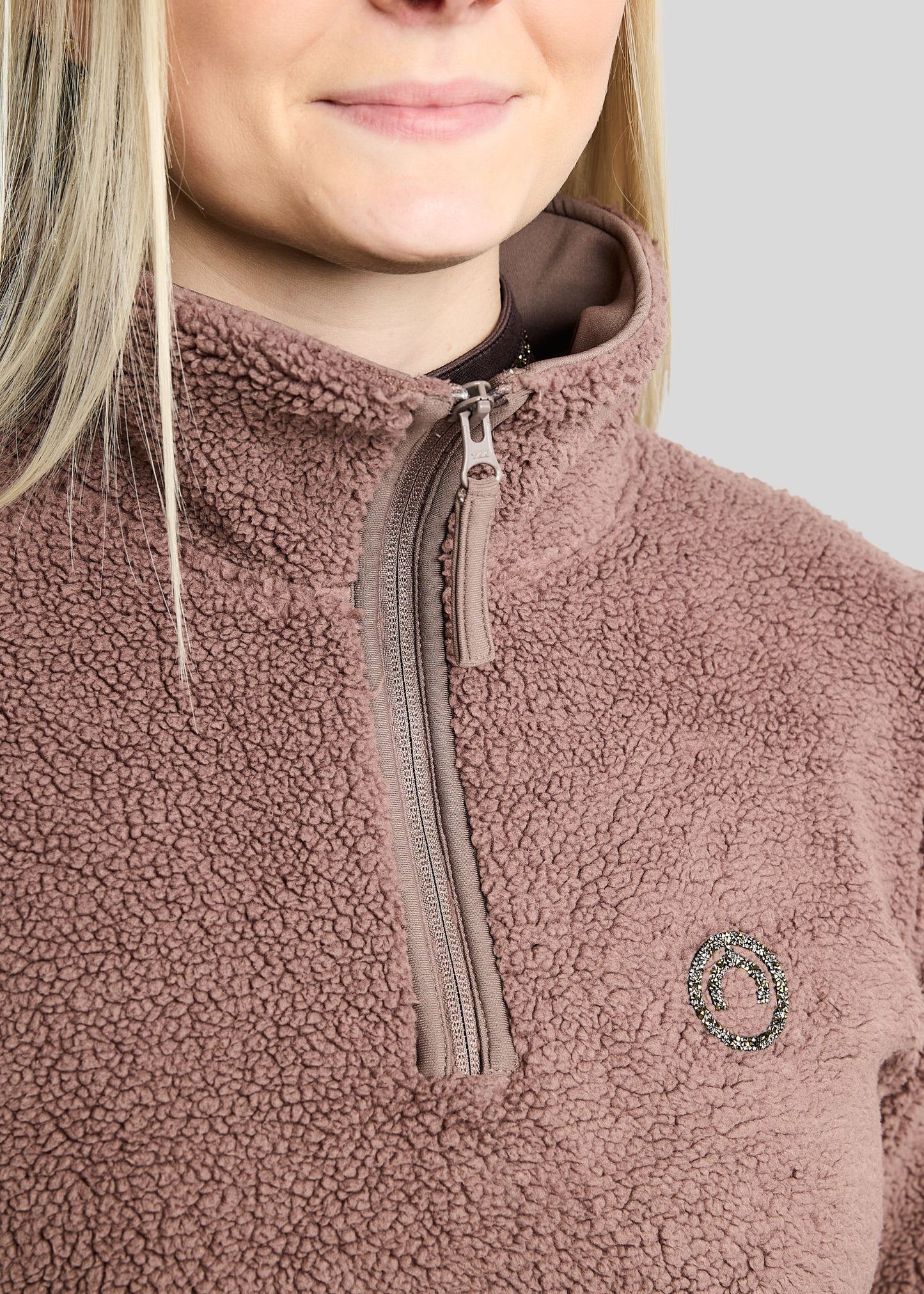 MoEbba Sudadera Teddy - Nougat Brown