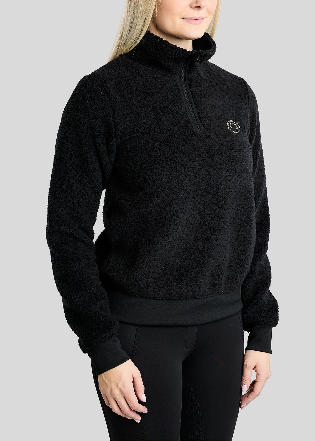 MoEbba Sudadera Teddy - Negro