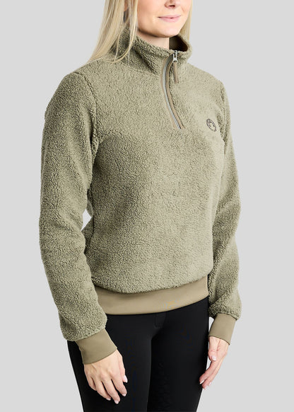 MoEbba Sudadera Teddy - Dusty Green