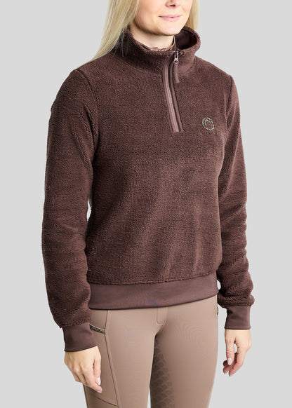 MoEbba Sudadera Teddy - Black Peony