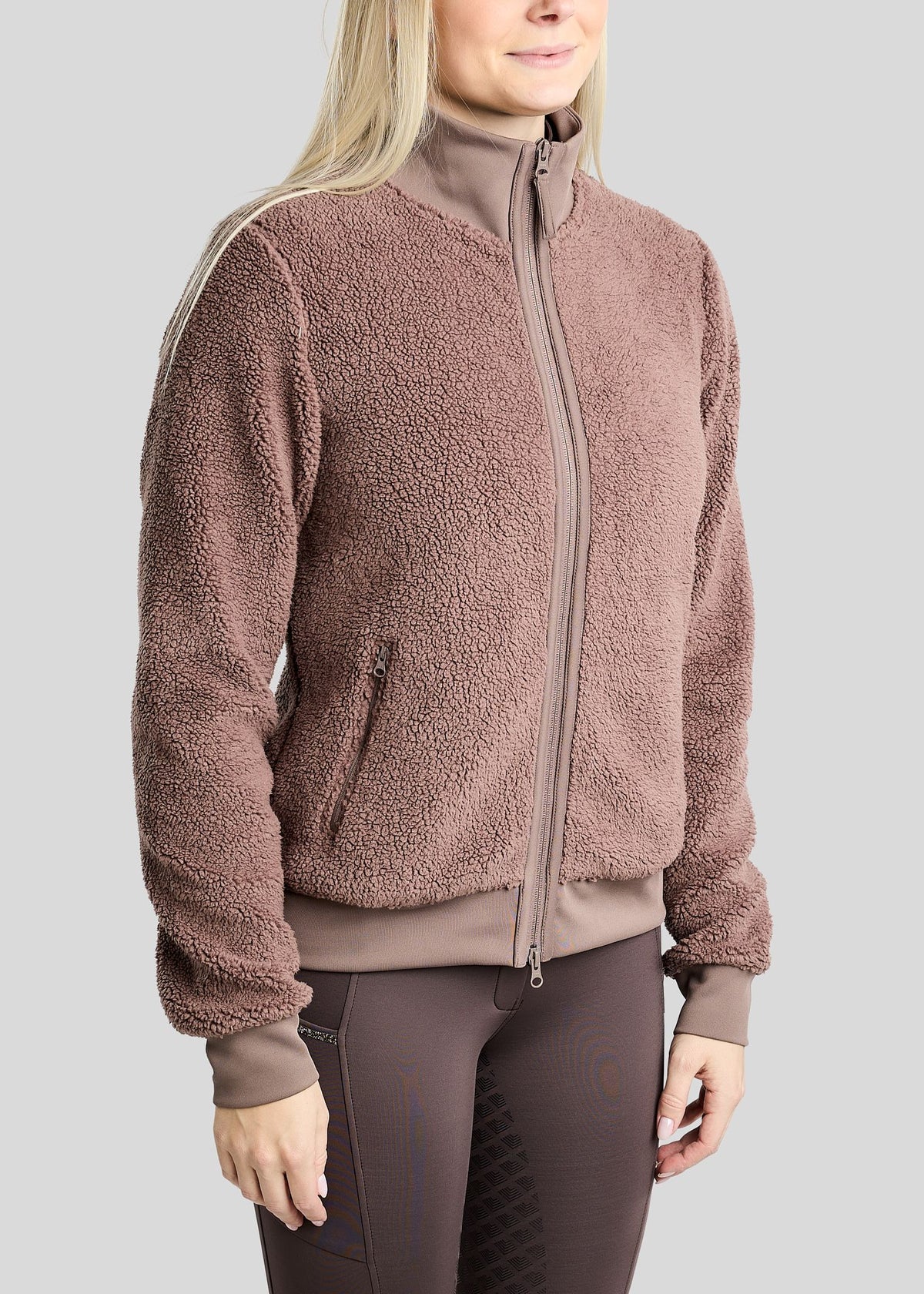 MoEbba Chaqueta Teddy Golden Quartz - Nougat Brown