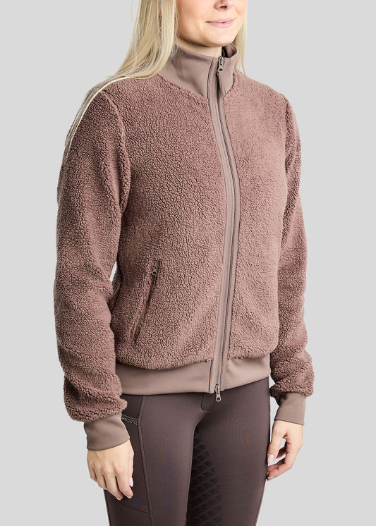 MoEbba Chaqueta Teddy Golden Quartz - Nougat Brown