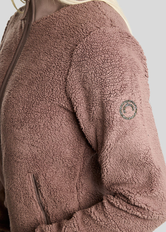 MoEbba Chaqueta Teddy Golden Quartz - Nougat Brown
