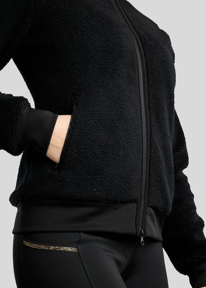 MoEbba Chaqueta Teddy Golden Quartz - Negro