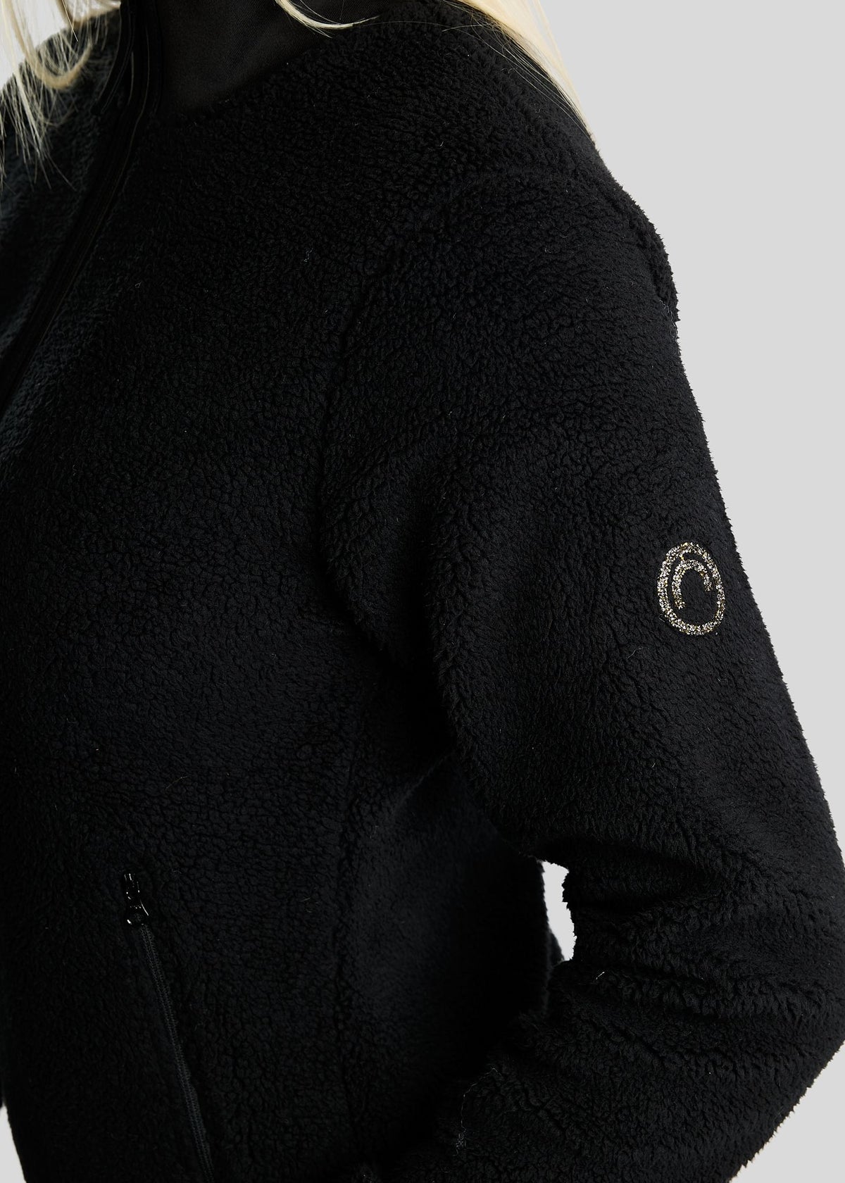 MoEbba Chaqueta Teddy Golden Quartz - Negro