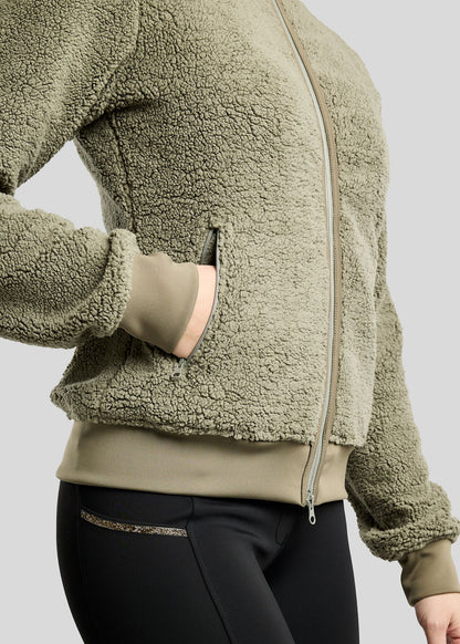 MoEbba Chaqueta Teddy Golden Quartz - Dusty Green