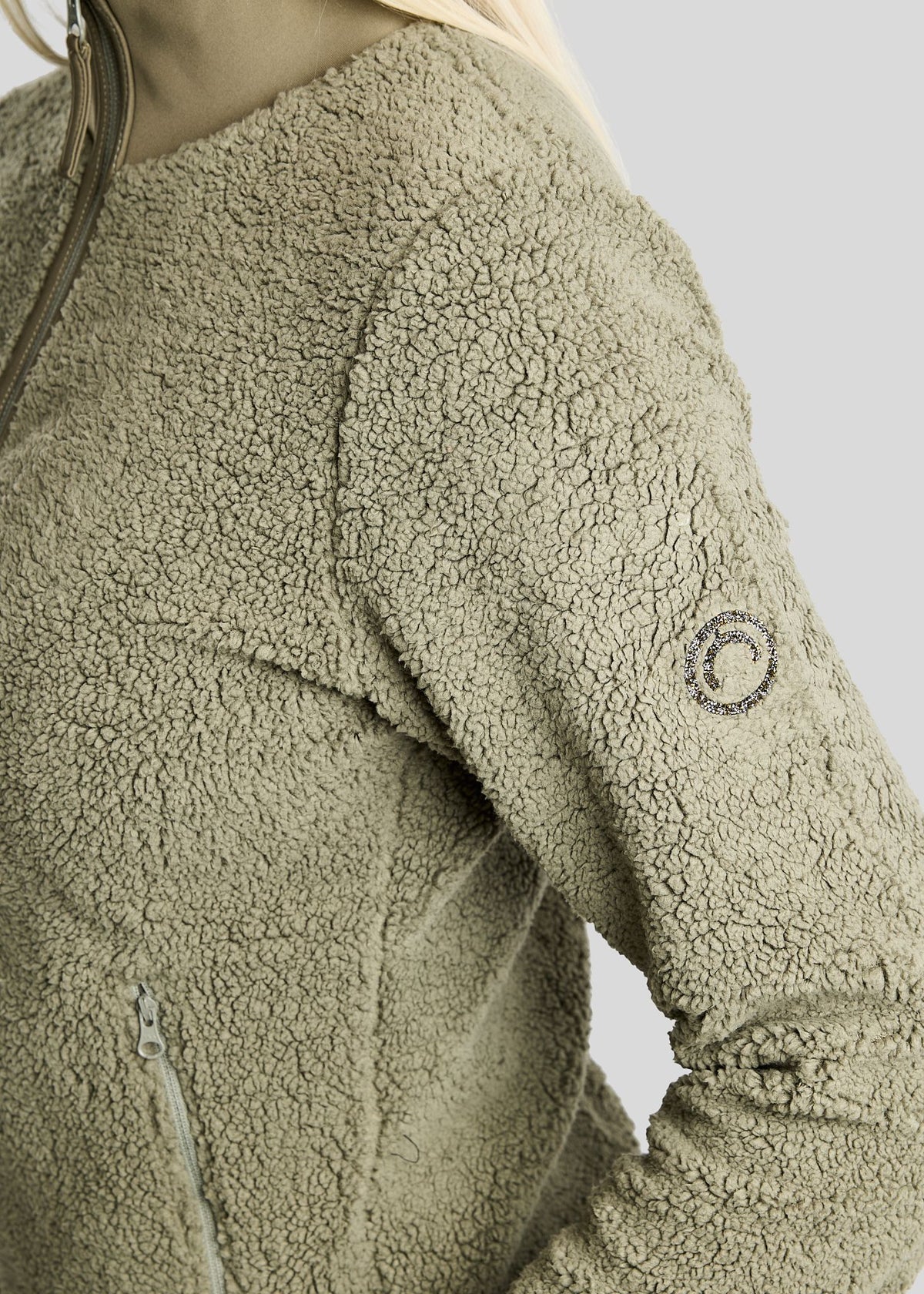 MoEbba Chaqueta Teddy Golden Quartz - Dusty Green