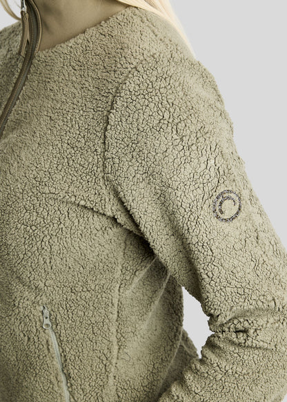 MoEbba Chaqueta Teddy Golden Quartz - Dusty Green
