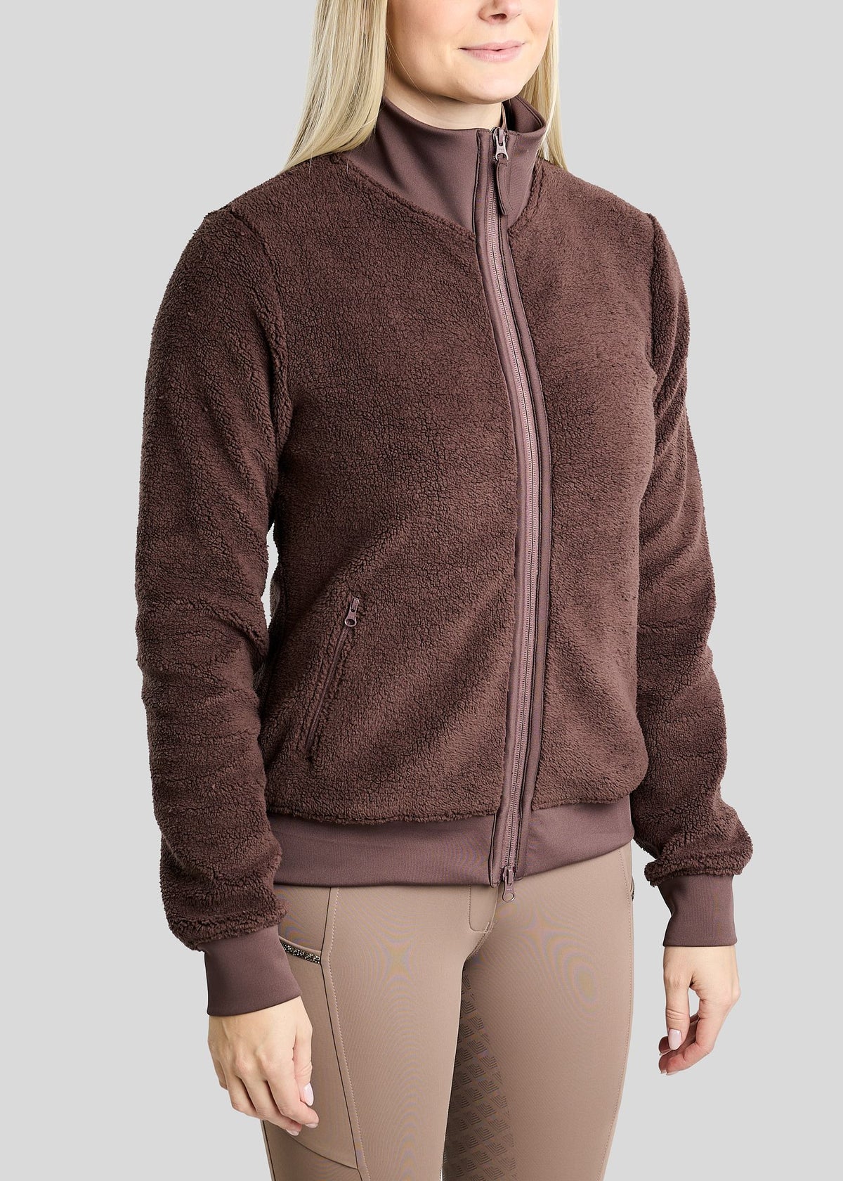 MoEbba Chaqueta Teddy Golden Quartz - Black Peony